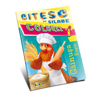 Citesc pe silabe. Colorez. Găinușa roșie (vol.5)